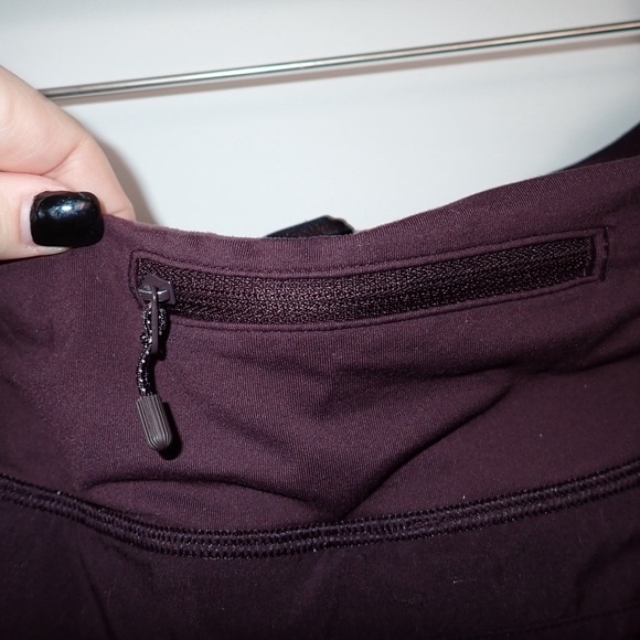 Lululemon Run Times II Lined Running Shorts 4" inseam Maroon Dark Adobe size 10 - Picture 5 of 8